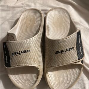 Bauer Kids Slide Sandals - White